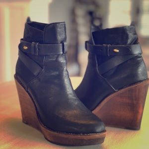 Rag & Bone Wedge Boots Size 7 1/2